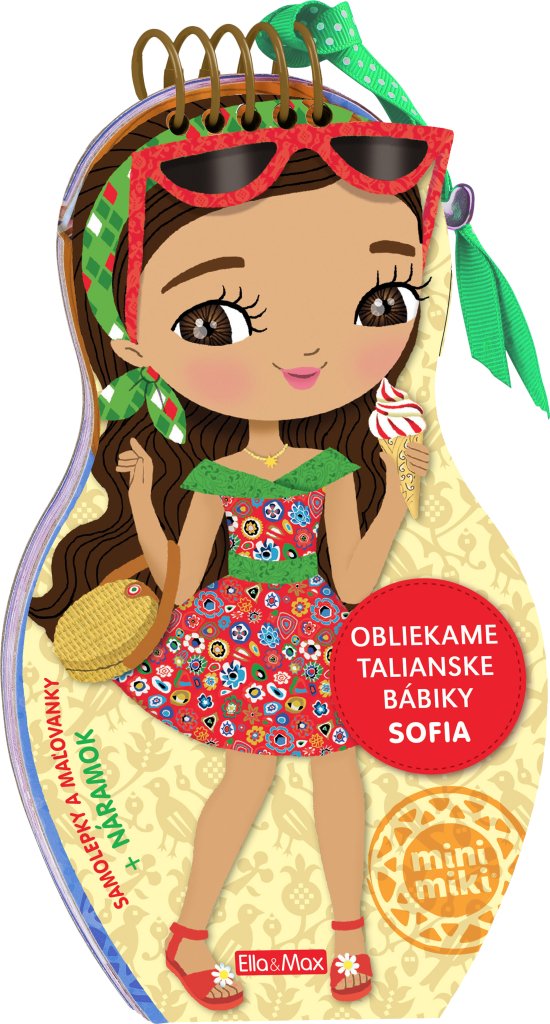 Levně Obliekame talianske bábiky SOFIA – Maľovanky