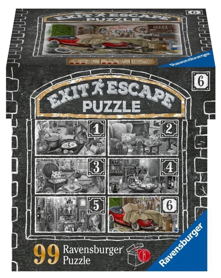 Ravensburger Puzzle Exit - Garáž 99 dílků