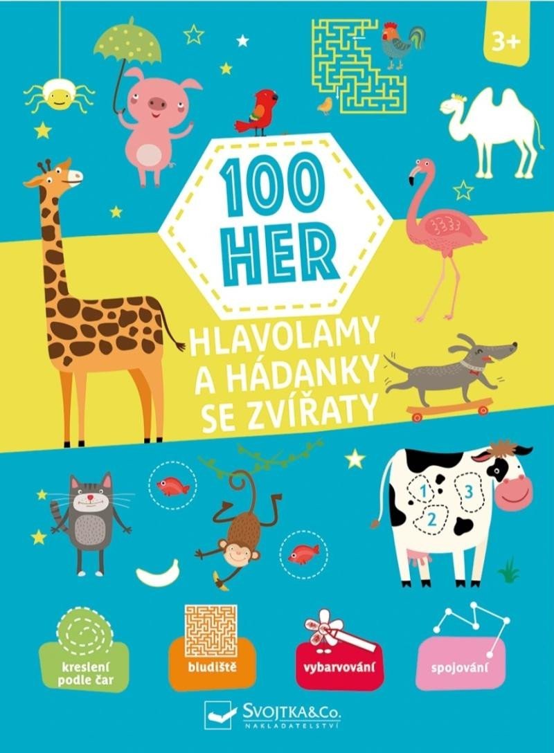 Levně 100 her, Hlavolamy a hádanky se zvířaty 3+