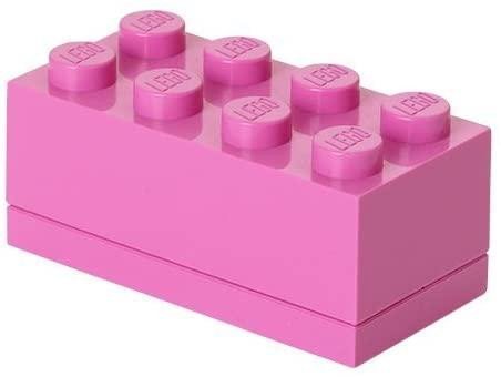 Úložný box LEGO Mini 8 - růžový