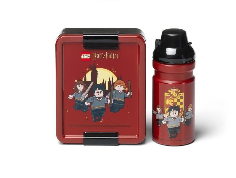 Levně LEGO Harry Potter svačinový set (láhev 390 ml a box) - Nebelvír