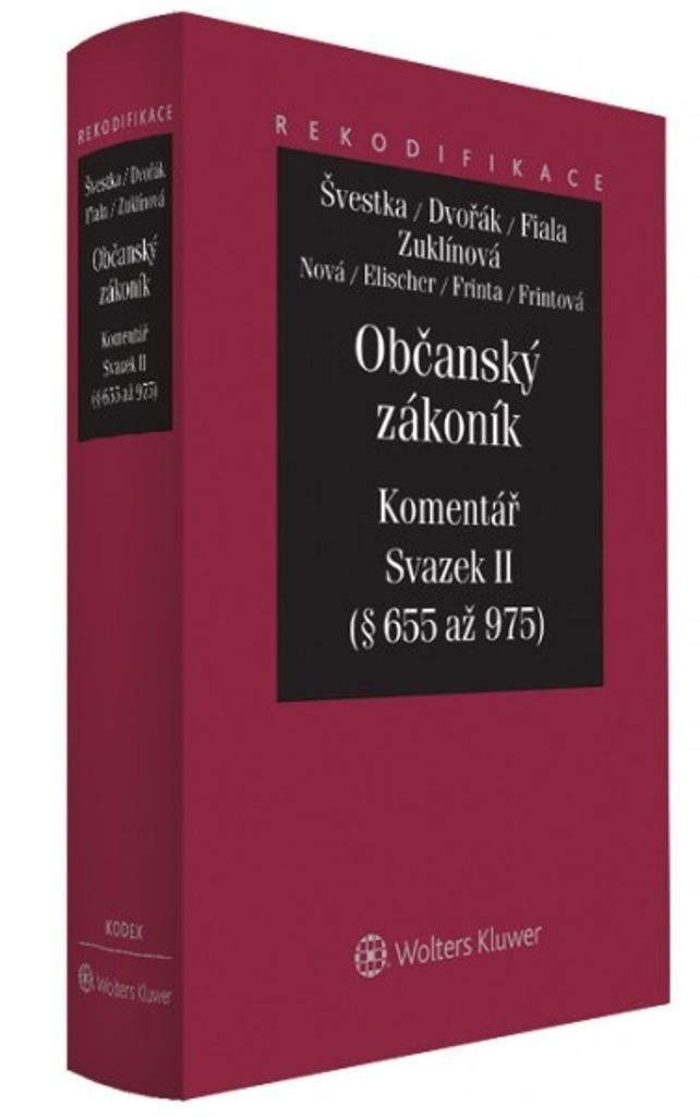 Levně Občanský zákoník Komentář Svazek II - Jiří Švestka