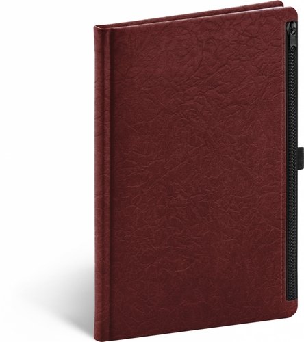 Levně Notes Hardy červený, linkovaný, 13 × 21 cm