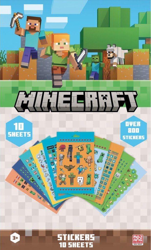 Levně Minecraft set samolepek 800 ks - EPEE