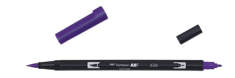 Levně Tombow Oboustranný štětcový fix ABT - imperial purple