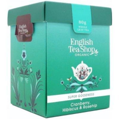 Levně English Tea Shop Čaj Brusinka, ibišek, šípek, sypaný, 80g