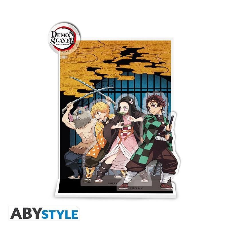 Demon Slayer akrylové diorama - Tanjiro, Nezuko, Zenitsu, Inosuke