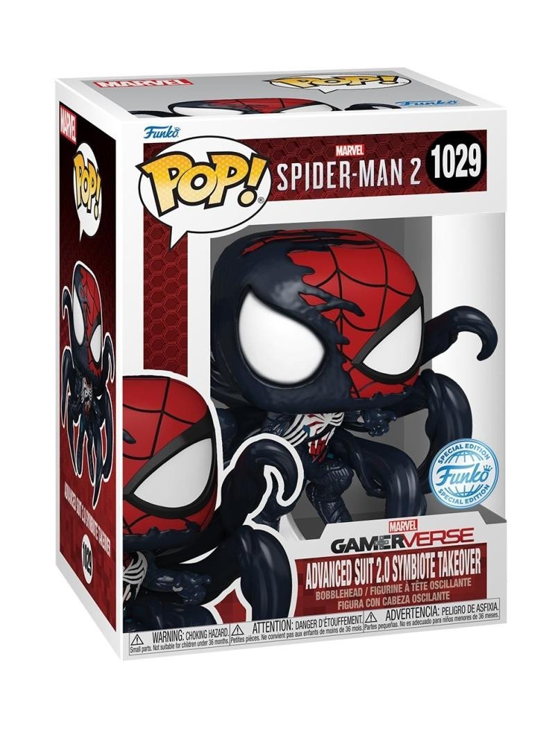 Levně Funko POP Games: Spider-Man 2 - Advanced Suit 2.0 Symbiote Takeover