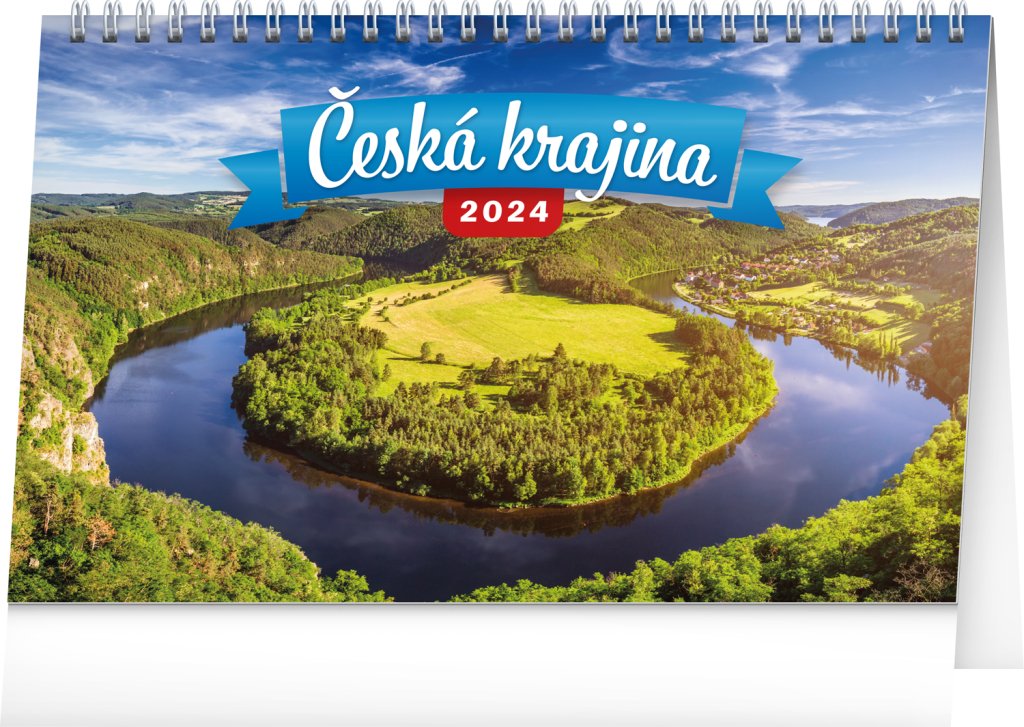 Levně Kalendář 2024 stolní: Česká krajina, 23,1 × 14,5 cm
