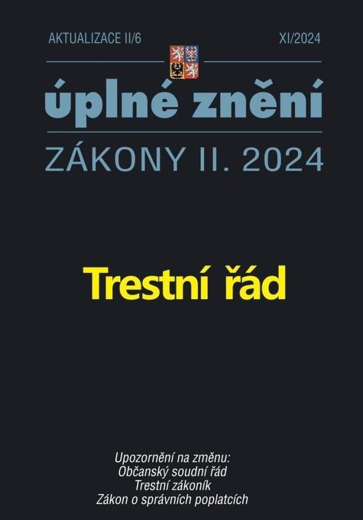 Levně Aktualizace II/6 2024 Trestní řád