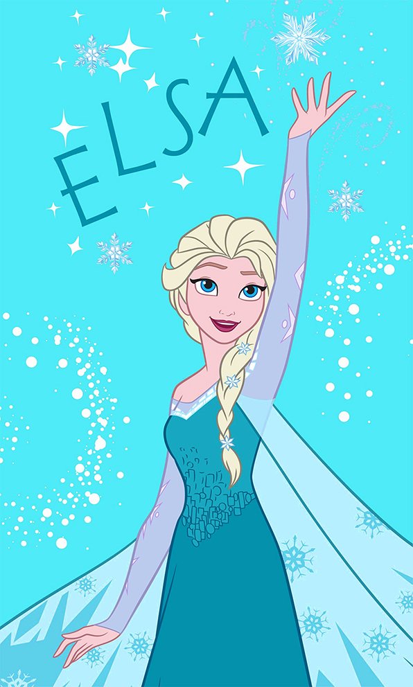 Levně Dětský ručník Ledové Království Princezna Elsa 30x50 cm