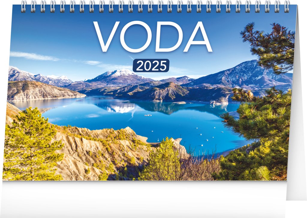 Levně NOTIQUE Stolní kalendář Voda CZ/SK 2025, 23,1 x 14,5 cm
