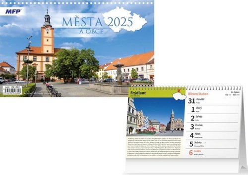 Levně Města a obce 2025 - stolní kalendář