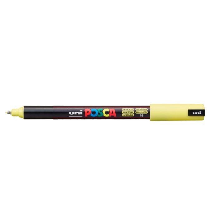 Levně Posca akrylový popisovač PC-1MR, 0,7 mm, pastelově žlutá (ultra tenký hrot)