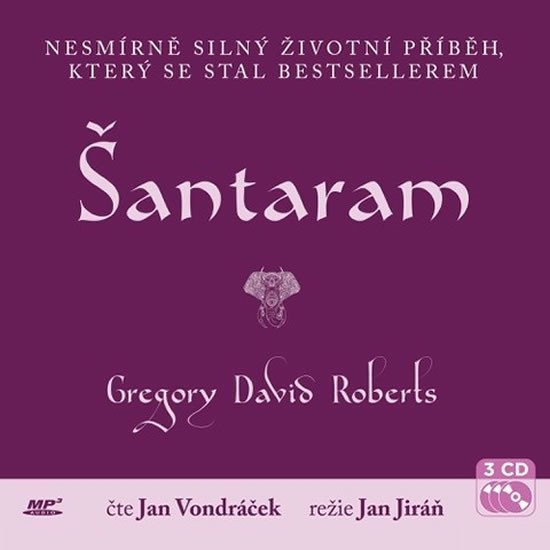 Šántárám - 3 CD (Čte Jan Vondráček) - Gregory David Roberts
