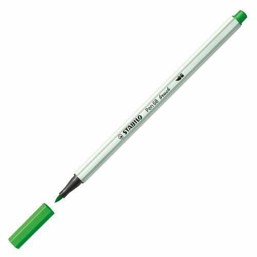 Levně Fixa STABILO Pen 68 brush zelená světlá
