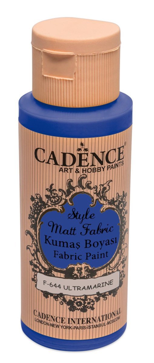 Levně Textilní barva Cadence Style Matt Fabric - modrá námořní / 50 ml