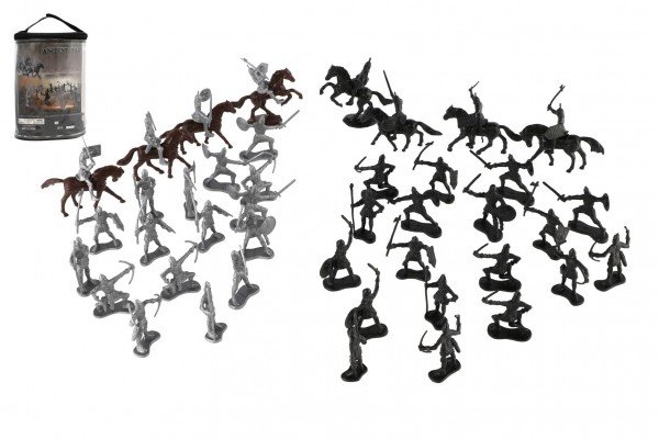 Levně Figurky rytíři s koňmi plast 5-7cm v sáčku