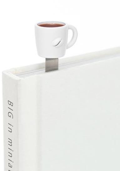 Levně Záložka do knihy 3D - Šálek černé kávy