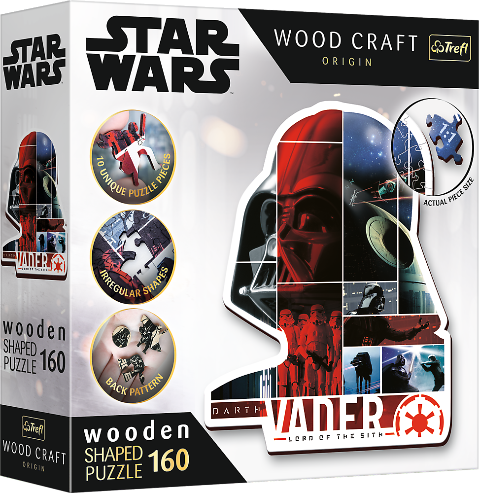 Puzzle Wood Craft Origin Star Wars: Darth Vader 160 dílků - Trefl