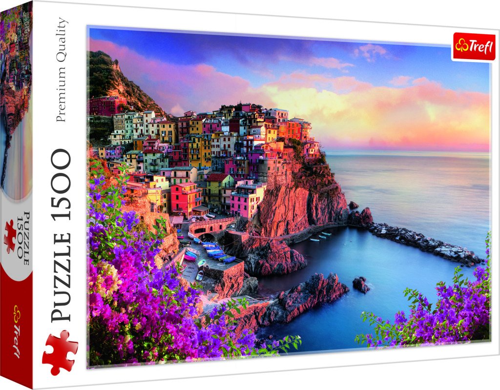 Levně Trefl Puzzle Výhled na Manarolu, Itálie / 1500 dílků - Trefl