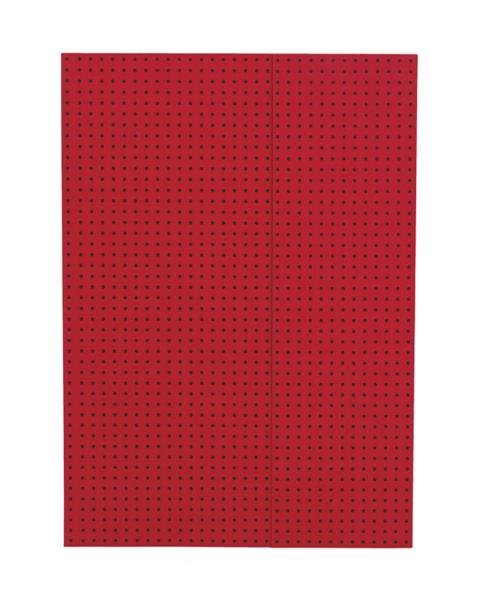 Levně Zápisník Paper-Oh Circulo Red on Black A4 linkovaný