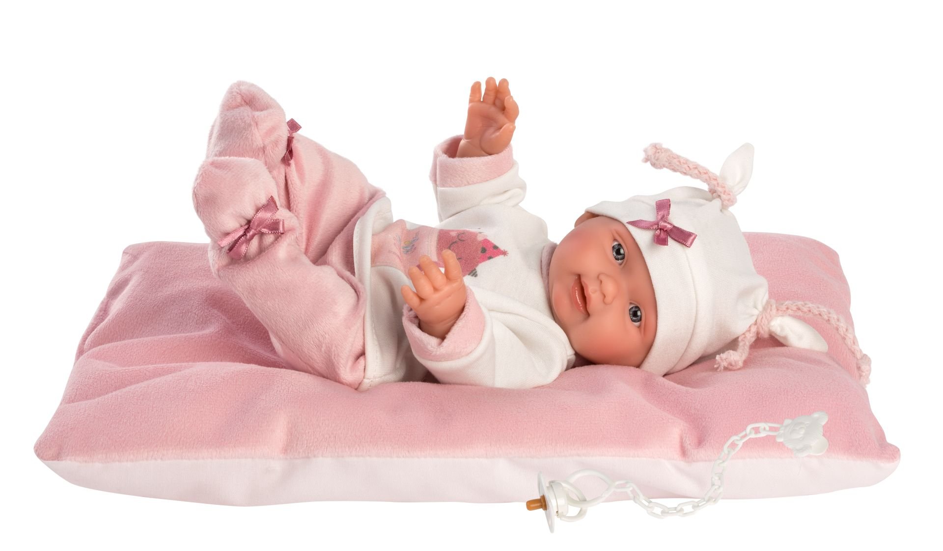Levně Llorens 26312 NEW BORN HOLČIČKA - realistická panenka miminko s celovinylovým tělem - 26 cm