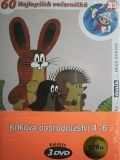 Levně Krtkova dobrodružství 4-6 - 3 DVD (pošetka) - Zdeněk Miler