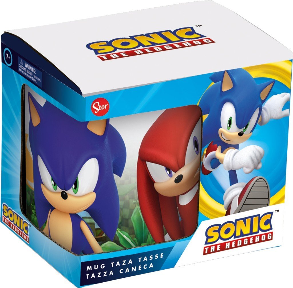 Levně Sonic Hrnek keramický - Sonic, Tails a Knuckles 315 ml - EPEE