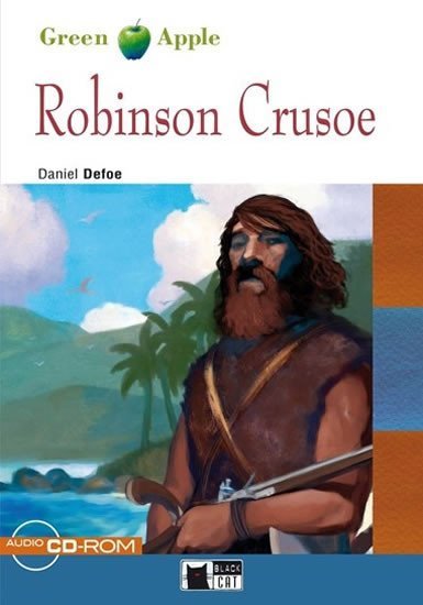 Levně Robinson Crusoe + CD (Green Apple) - Daniel Defoe