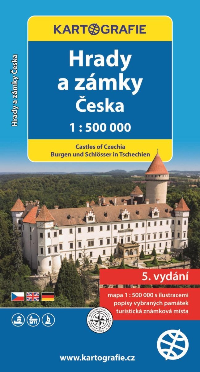 Levně Hrady a zámky Česka/1 : 500 000