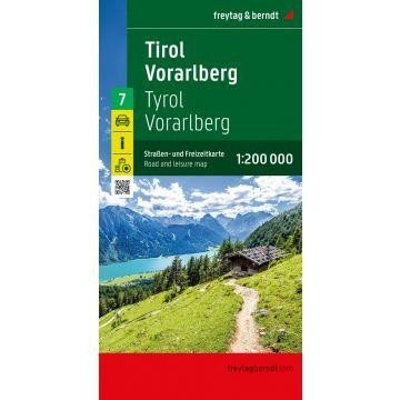 Levně Tyrolsko - Vorarlbersko 1:200 000 / automapa + mapa pro volný čas