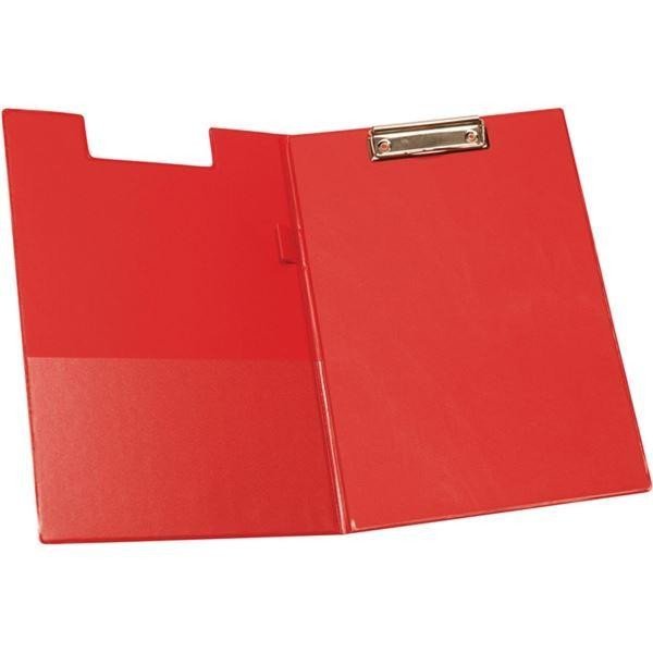 Levně Uzavíratelné PVC desky s klipem A4 - červené