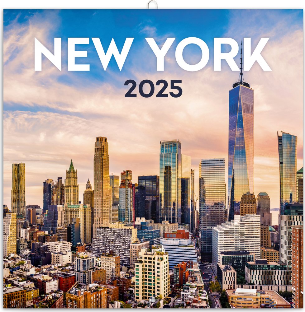 Levně Kalendář 2025 poznámkový: New York, 30 × 30 cm