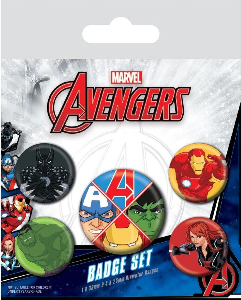 Levně Avengers - set odznaků - EPEE