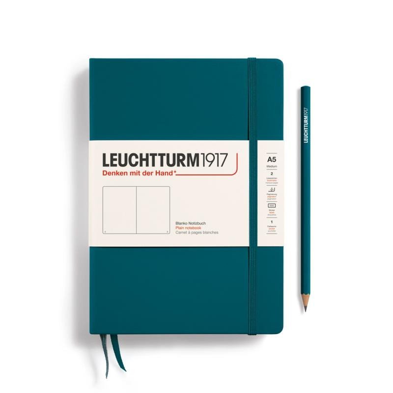 Levně Leuchtturm1917 Zápisník Pacific Green Medium A5 čistý