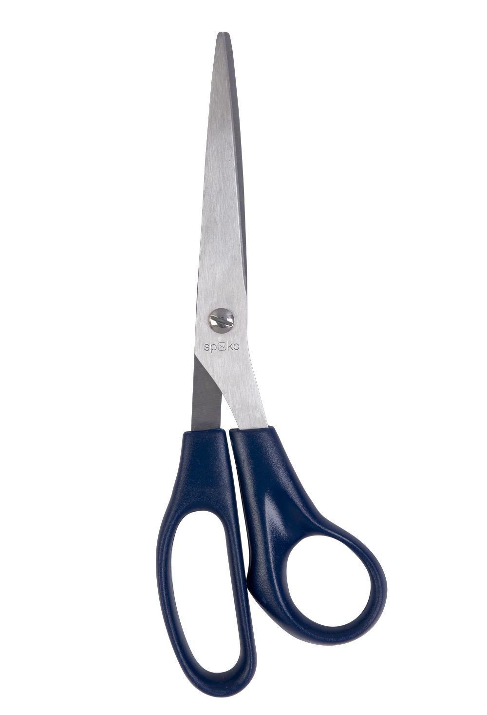 Spoko nůžky kancelářské Economy, 21 cm, asymetrické, tmavě modré - 6ks