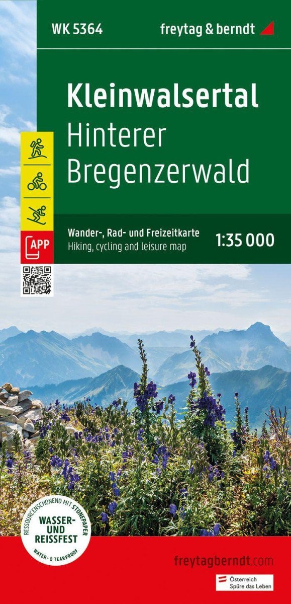 Kleinwalsertal 1:35 000 / turistická, cyklistická a rekreační mapa