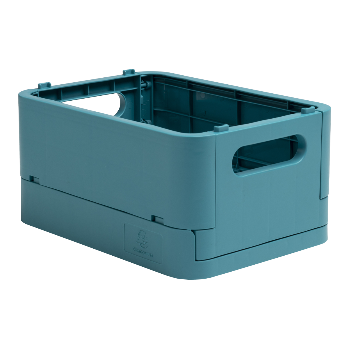 Levně Exacompta Smart case - skládací úložný box, recyklovaný PP, MINI, petrolejový