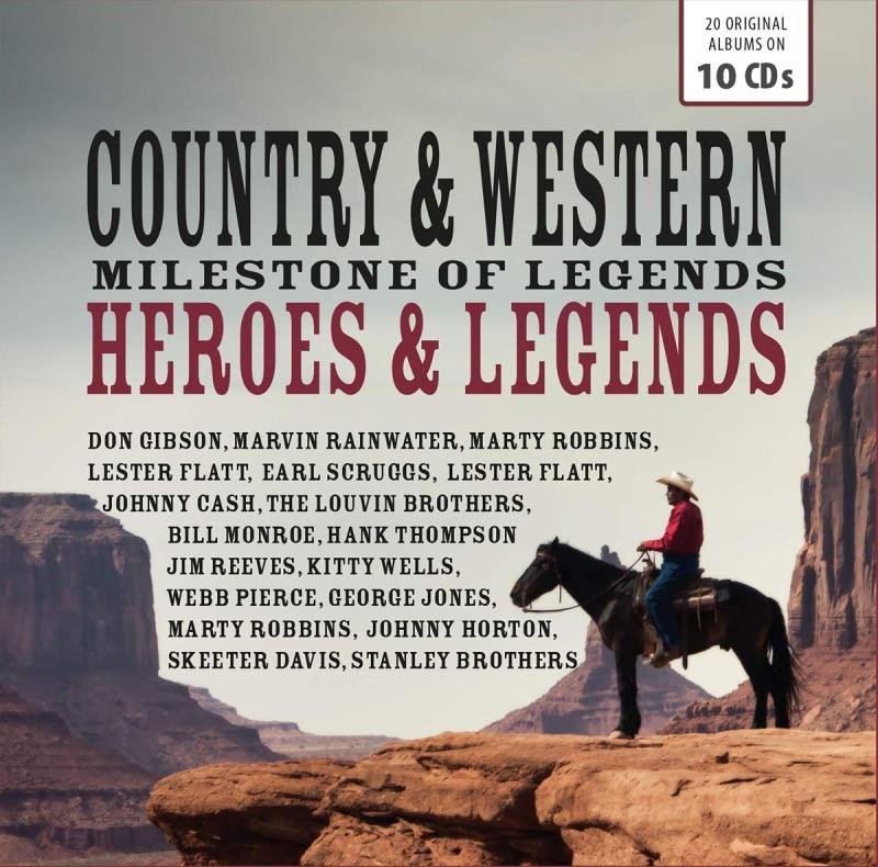 Country &amp; Western Heroes - kolekce 10 CD - Various