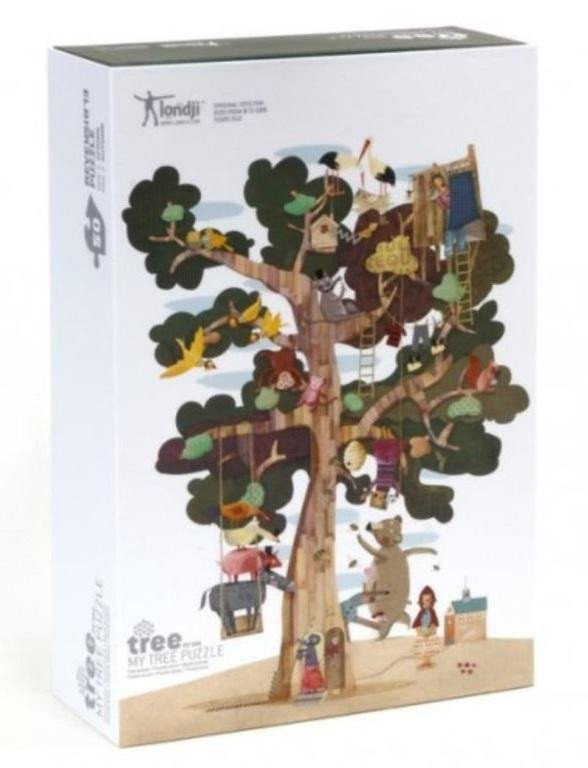 Product detail of LONDJI Oboustranné velké puzzle strom - 50 pcs