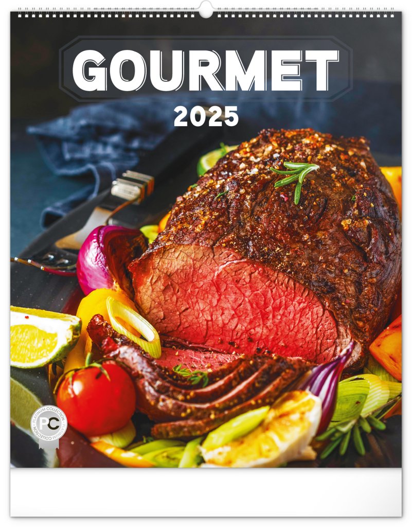Levně Nástěnný kalendář Gourmet 2025, 48 × 56 cm