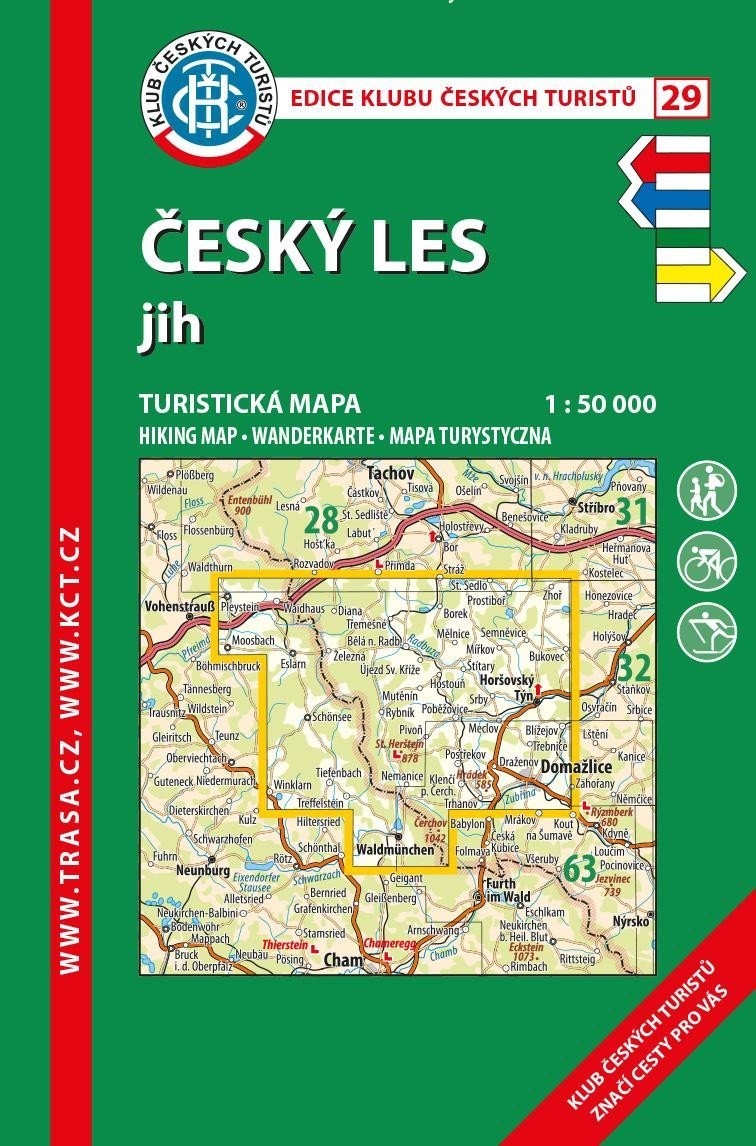 Levně KČT 29 Český les - jih 1:50 000 / turistická mapa