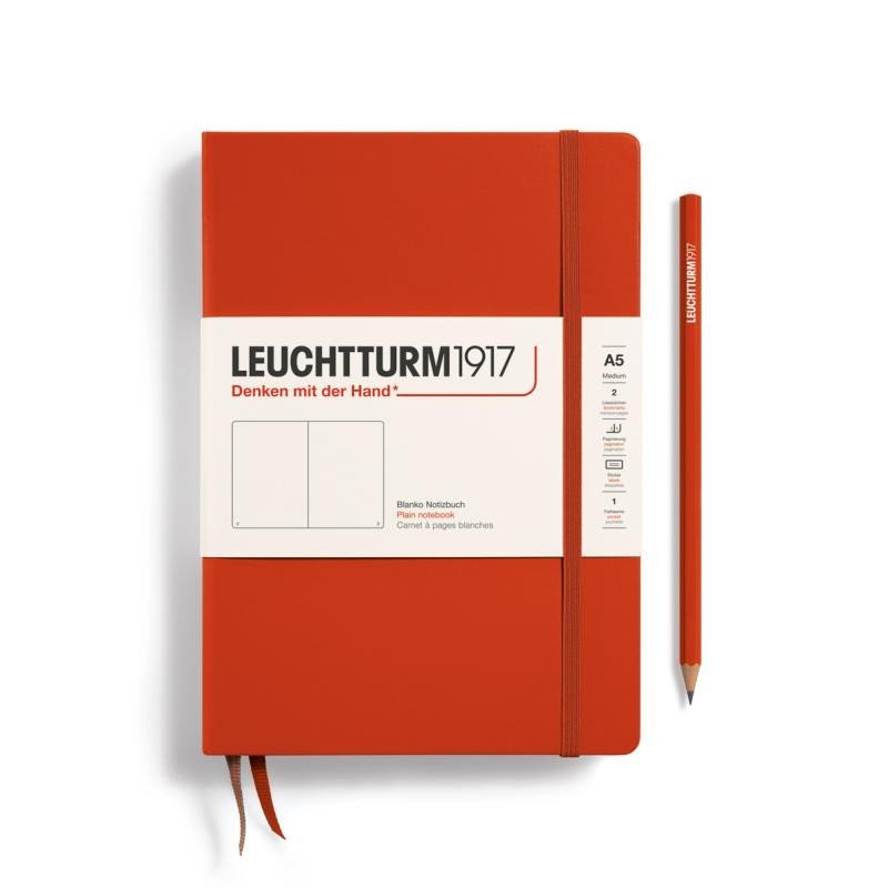 Levně Leuchtturm1917 Zápisník Fox Red Medium A5 čistý