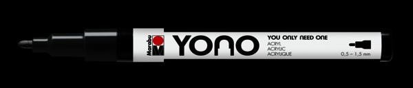 Levně Marabu YONO akrylový popisovač 0,5-1,5 mm - černý