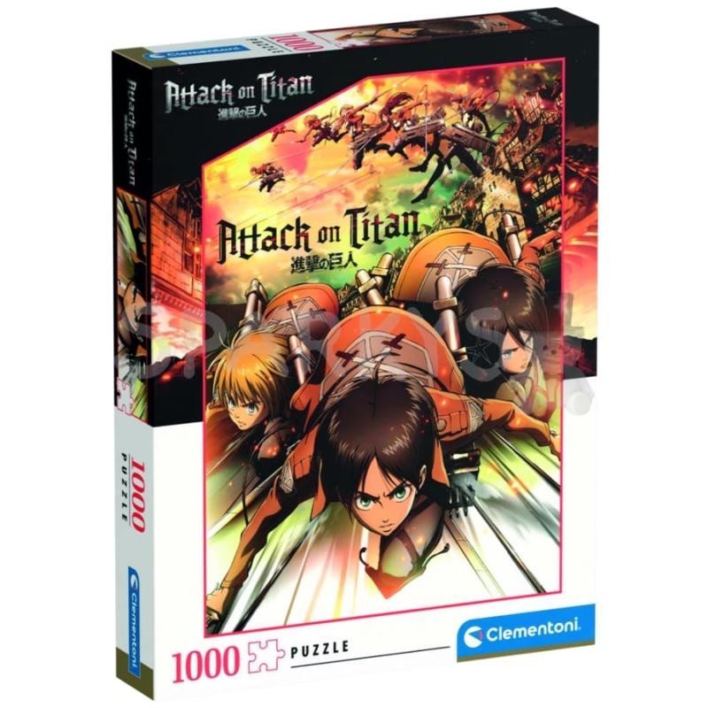 Levně Clementoni Puzzle Anime Collection: Attack on Titan 1000 dílků - Clementoni