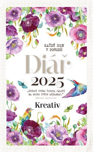 Levně Kreativ Diář 2025 - Vlčí máky