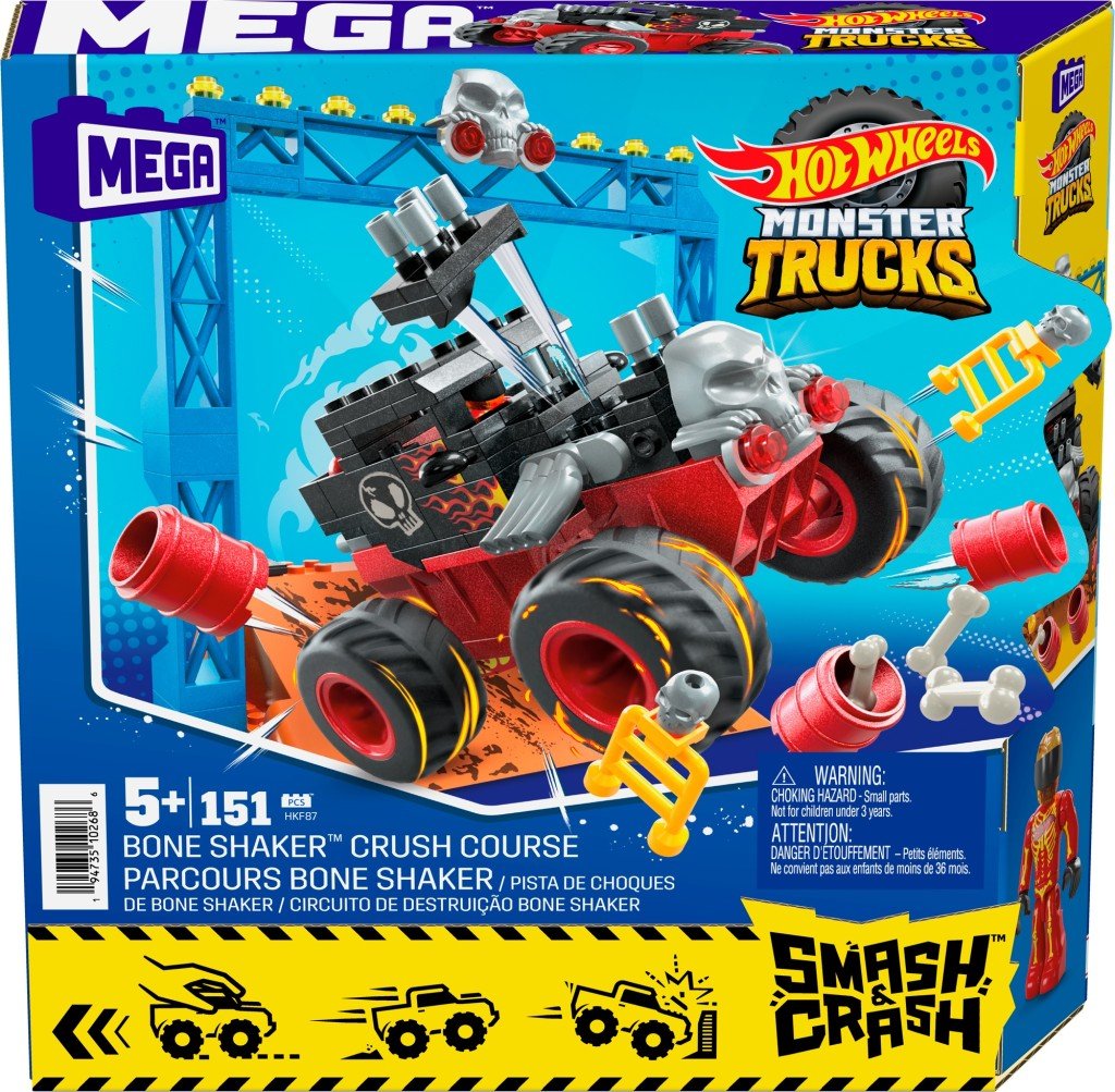 Mega construx Hot Wheels monster trucks drtič Bone Shaker - Mattel Hot Wheels