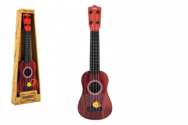Levně Ukulele/kytara plast 43cm s trsátkem v krabičce 15x48x5cm