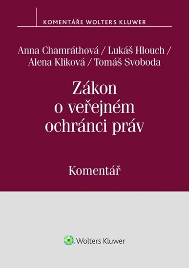 Levně Zákon o veřejném ochránci práv (zák. č. 349/1999 Sb.) - Komentář - Anna Chamráthová